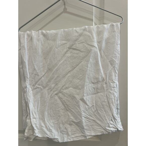 UGG A Pair King White Pillowcases 100% Linen Pillow frayed edge Frill Edge - Picture 8 of 9